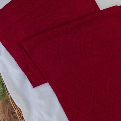 Manta de Linha Losango - Vermelho